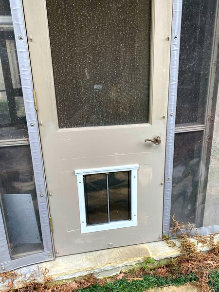 Screen panel door PlexiDor — exterior