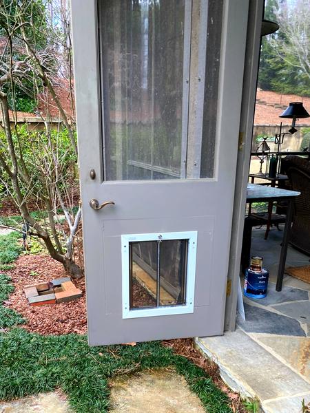 Screen panel door PlexiDor — interior