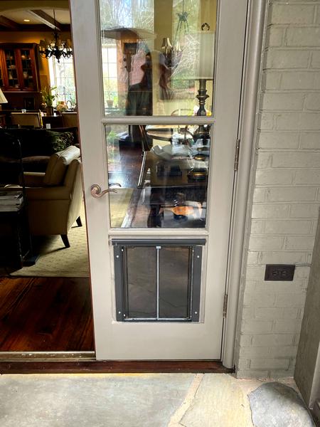 Custom size PlexiDor — exterior