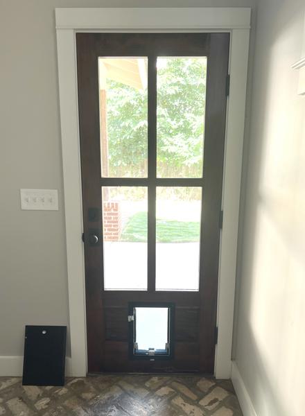 4-lite glass door Hale — interior