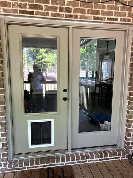 Custom panel French door — exterior