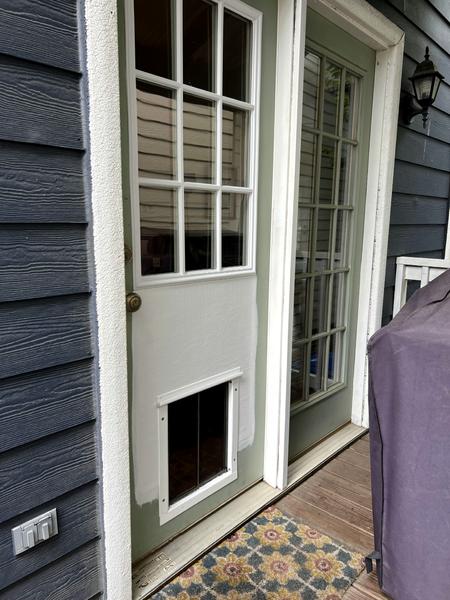 Custom panel French door grid — exterior