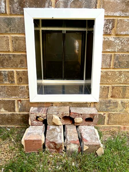 Wall installation PlexiDor custom brick steps exterior